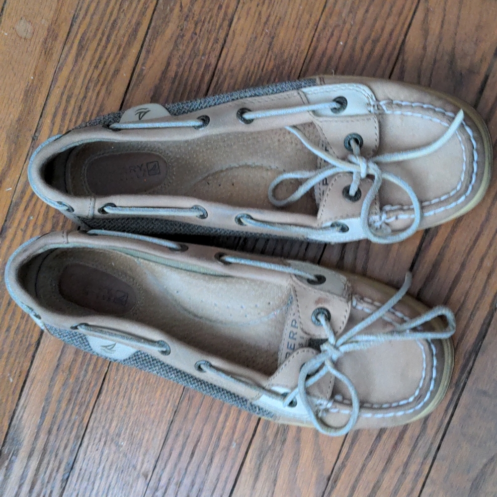 Sperry top sider leather boat shoes